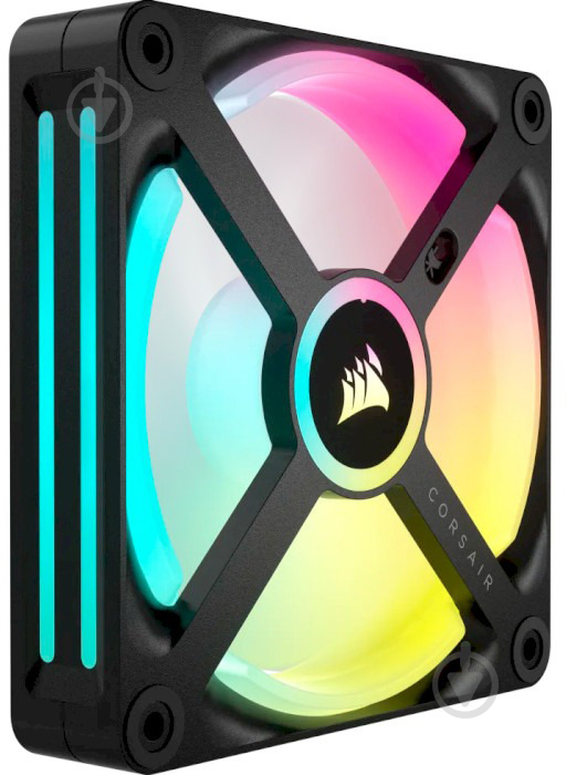 Корпусний кулер Corsair Link QX120 RGB PWM PC Fans Starter Kit with iCUE Link System Hub (CO-9051002-WW) Black - фото 6