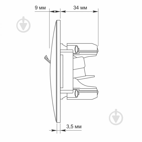 Розетка телефонна Videx Binera CAT3 IP20 білий VF-BNSK1TF3-W - фото 5