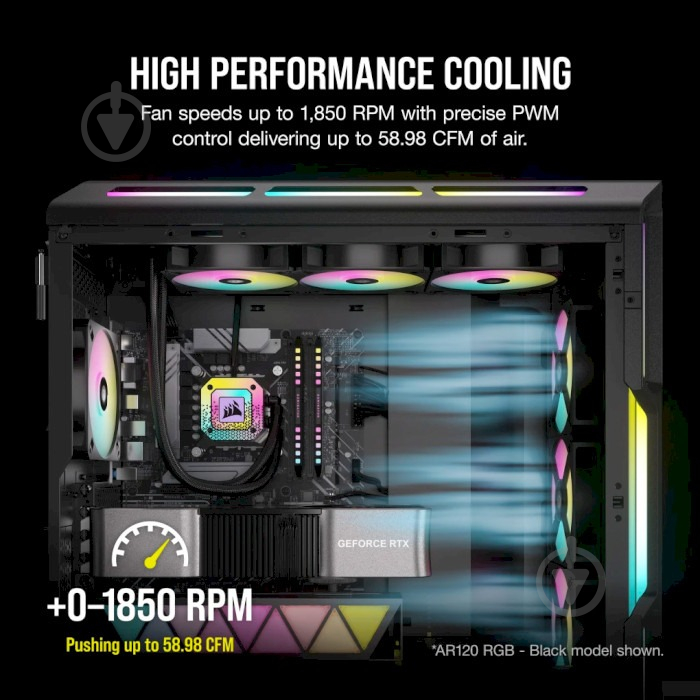 Корпусний кулер Corsair iCUE AR120 Digital RGB 120 мм PWM (CO-9050168-WW) White - фото 9