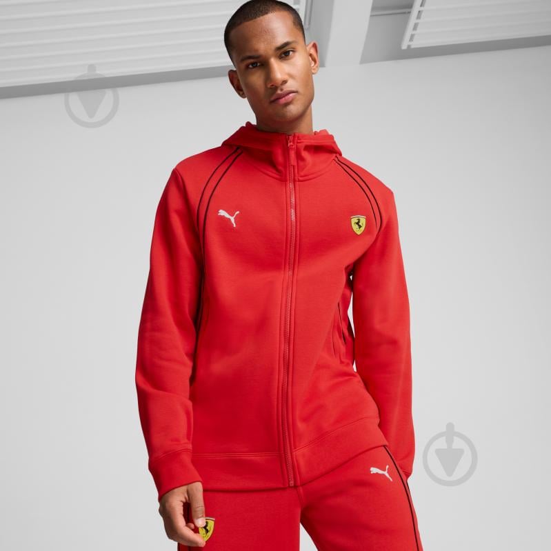 Джемпер Puma FERRARI RACE HOODIE 62704602 р.M червоний - фото 3