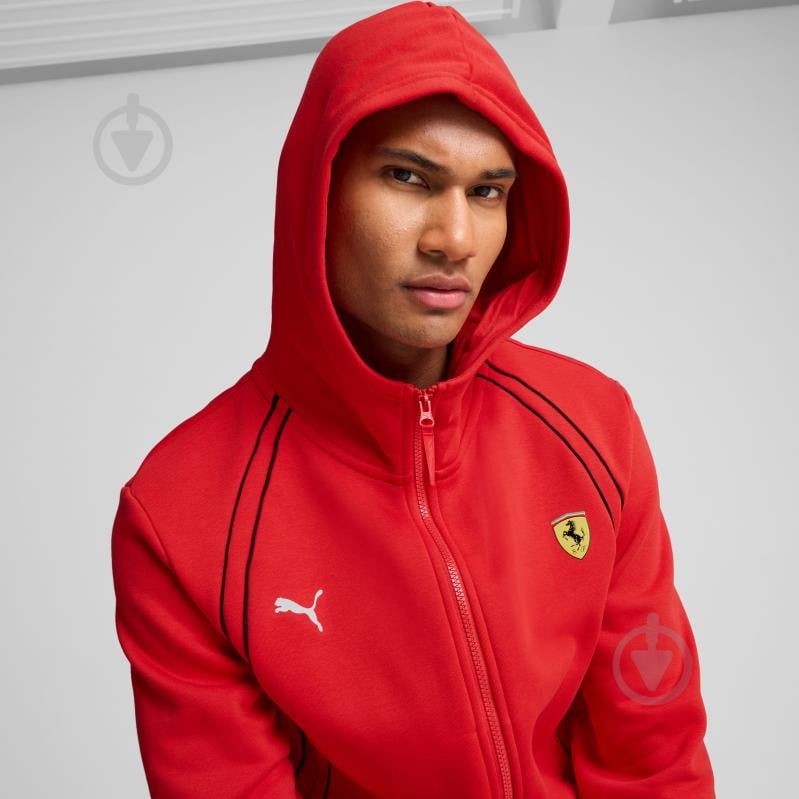 Джемпер Puma FERRARI RACE HOODIE 62704602 р.M червоний - фото 4