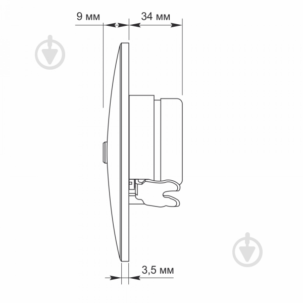 Розетка TV+SAT оконечная Videx Binera IP20 белый VF-BNSK2TVSATE-W - фото 5