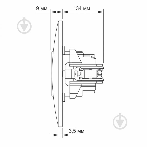 Розетка без заземления Videx Binera IP20 белый VF-BNSK1-W - фото 5