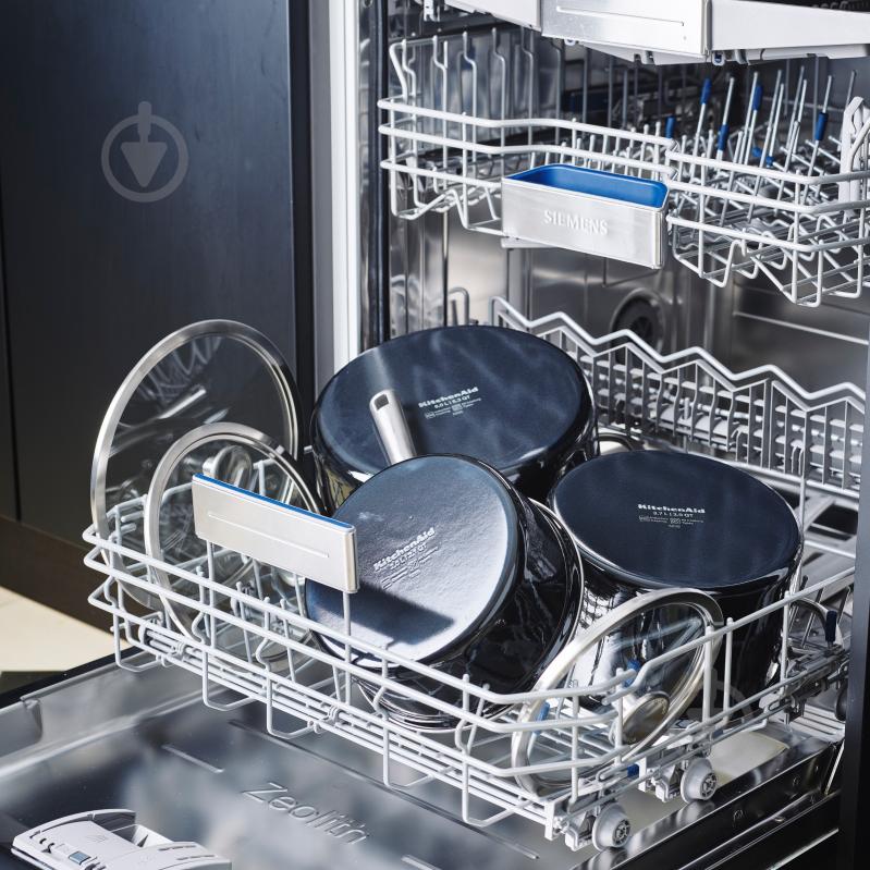Каструля з кришкою KitchenAid Steel Core, 24 см, 6 л, матовий чорний (CC006001-001) - фото 3