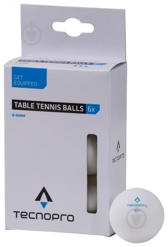 Мячи для настольного тенниса TECNOPRO 0_star_TT-Ball_-_6 AW1920 C/O 6шт. 253162-001 - фото 1