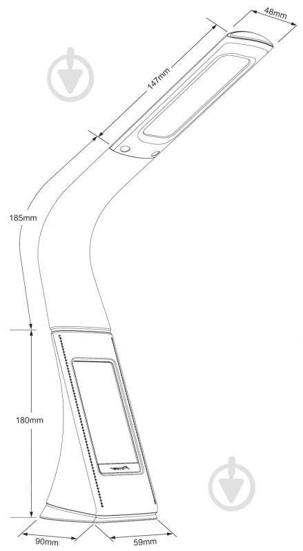 ВИТРИНА! Настольная лампа офисная LedPulsar ALT-219R LED 6 Вт бордовый - фото 4