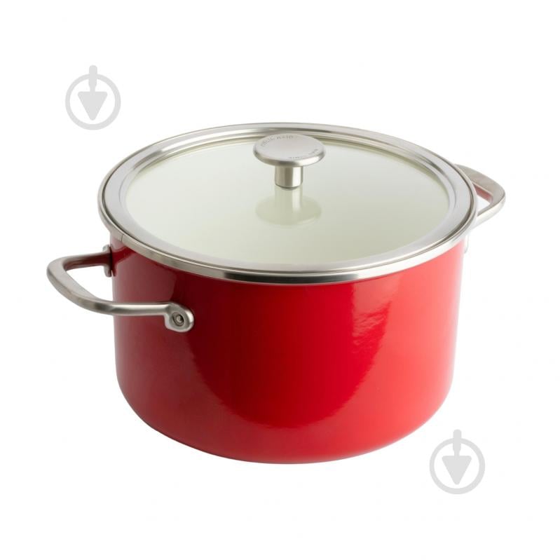 Каструля з кришкою KitchenAid Steel Core, 24 см, 6 л, червоний (CC003270-001) - фото 1 Каструля з кришкою KitchenAid Steel Core, 24 см, 6 л, червоний (CC003270-001) - фото 1
