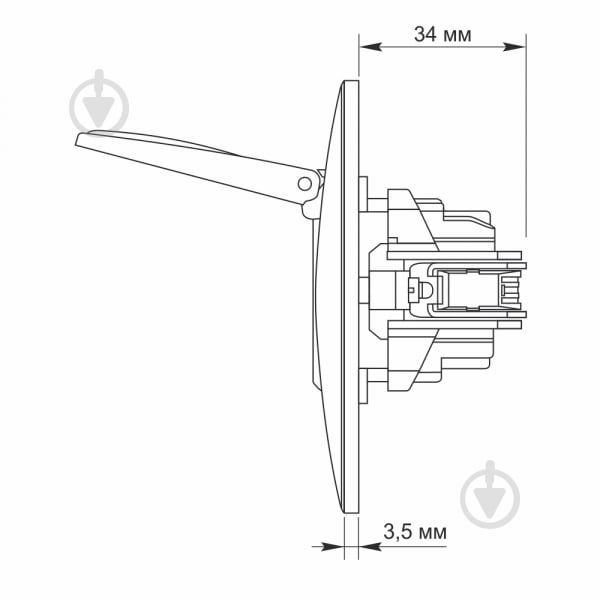 Розетка із заземленням Videx Binera IP20 білий VF-BNSK1GС-W - фото 5