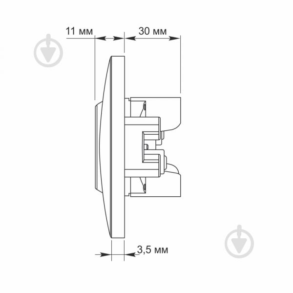 Розетка подвійна без заземлення Videx Binera IP20 білий VF-BNSK2-W - фото 5