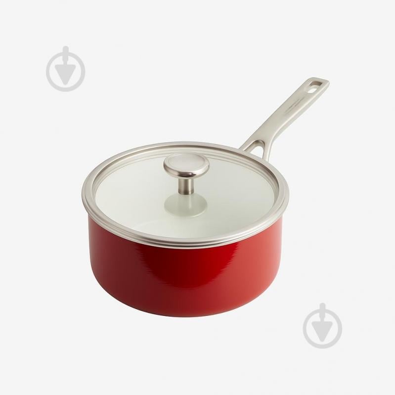 Ківш з кришкою KitchenAid Steel Core, 16 см, 1,3 л, червоний (CC003287-001) - фото 1 Ківш з кришкою KitchenAid Steel Core, 16 см, 1,3 л, червоний (CC003287-001) - фото 1