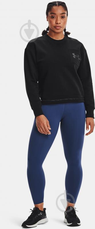 Світшот Under Armour Rival Fleece Mesh Crew 1365847-001 р. S/M чорний - фото 3