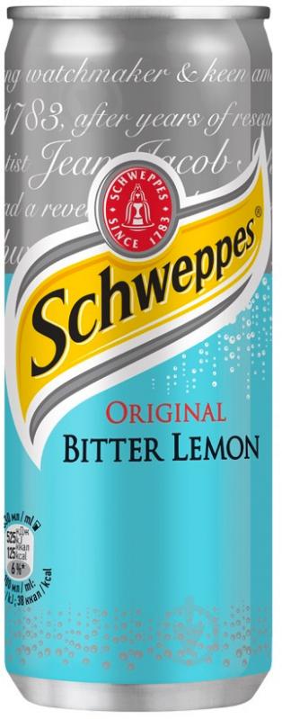 Безалкогольний напій Schweppes Біттер Лемон 0,25 л - фото 1