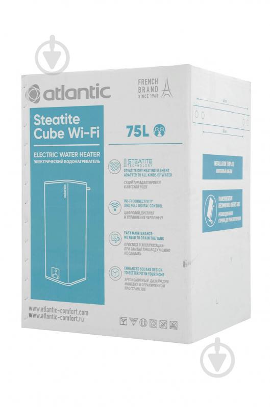 Бойлер Atlantic Steatite Cube WI-FI VM 075 S4CW (2400W) - фото 7 Бойлер Atlantic Steatite Cube WI-FI VM 075 S4CW (2400W) - фото 7