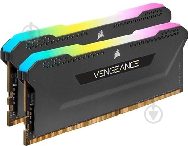 Оперативна пам'ять Corsair DDR4 SDRAM 32 GB (2x16GB) 3600 MHz (CMH32GX4M2D3600C18) Vengeance RGB Pro Black - фото 3