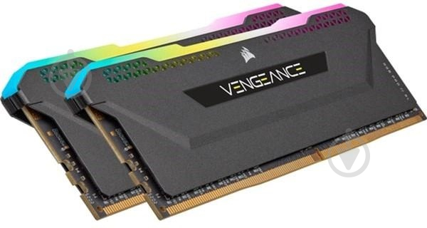 Оперативна пам'ять Corsair DDR4 SDRAM 32 GB (2x16GB) 3600 MHz (CMH32GX4M2D3600C18) Vengeance RGB Pro Black - фото 2