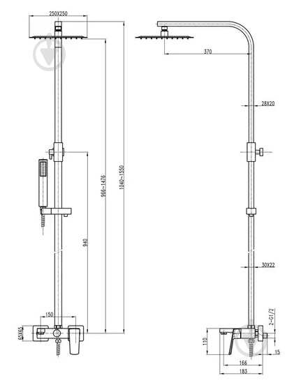 Душевая система TOPAZ LEXI TL 21102-H57-00 - фото 5 Душевая система TOPAZ LEXI TL 21102-H57-00 - фото 5