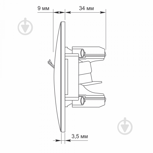 Розетка компьютерная Videx Binera CAT6 IP20 кремовый VF-BNSK1PC6-CR - фото 5