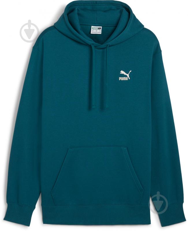 Джемпер Puma CLASSICS SMALL LOGO HOODIE FL 53559690 р.S зелений - фото 1