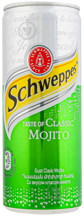 Безалкогольный напиток Schweppes Мохіто 0,25 л - фото 1