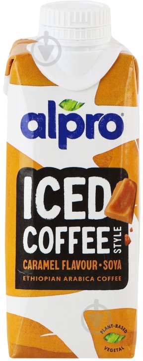 Напій соєвий Alpro Caramel flavour Iced coffee 250 мл - фото 1