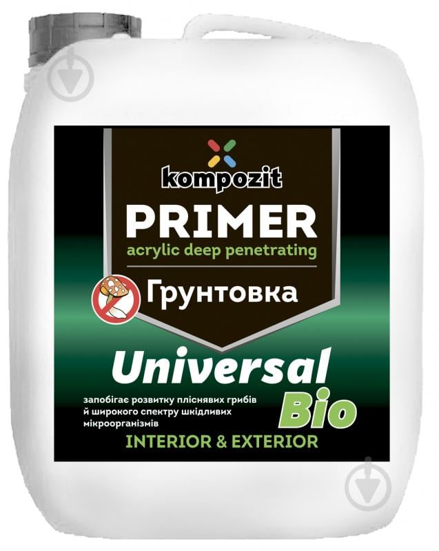 Ґрунтовка глибокопроникна Kompozit акрилова Universal-BIO 5 л - фото 1