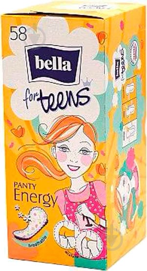 Прокладки щоденні Bella Panty for Teens Energy 58 шт. - фото 1