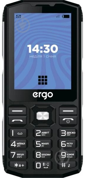 Мобільний телефон Ergo E282 Dual Sim black E282 Black - фото 2