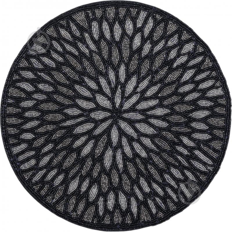 Коврик для сервировки Inari Black Ornament 35 см - фото 1