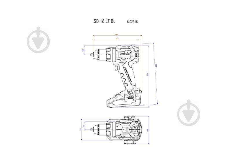 Набор аккумуляторного инструмента Metabo COMBO SET 2.3.7 18 V BL LIHD 685140000 - фото 15