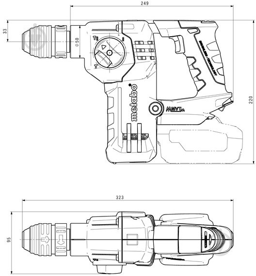 Набор аккумуляторного инструмента Metabo COMBO SET 2.3.7 18 V BL LIHD 685140000 - фото 14