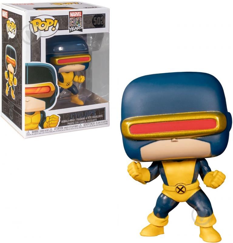 Набір подарунковий Funko Фігурка+Футболка POP and Tee: Marvel 80th: First Appearance: Cyclops XL 47365 (FUN255117) - фото 3