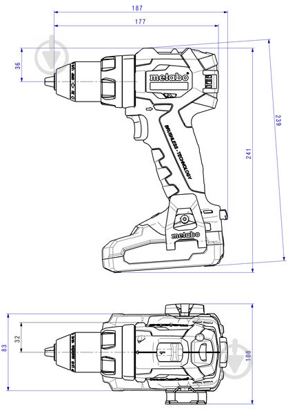 Набор аккумуляторного инструмента Metabo COMBO SET 2.1.11 18 V BL LIHD 685123960 - фото 9