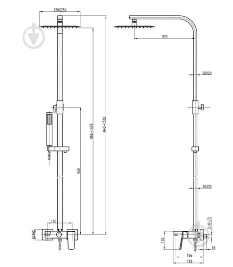 Душевая система TOPAZ ODISS TO 18202-H66 - фото 5 Душевая система TOPAZ ODISS TO 18202-H66 - фото 5