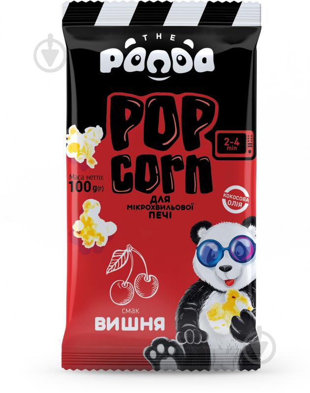 Попкорн Panda для мікрохвильовки Вишня 100 г - фото 1