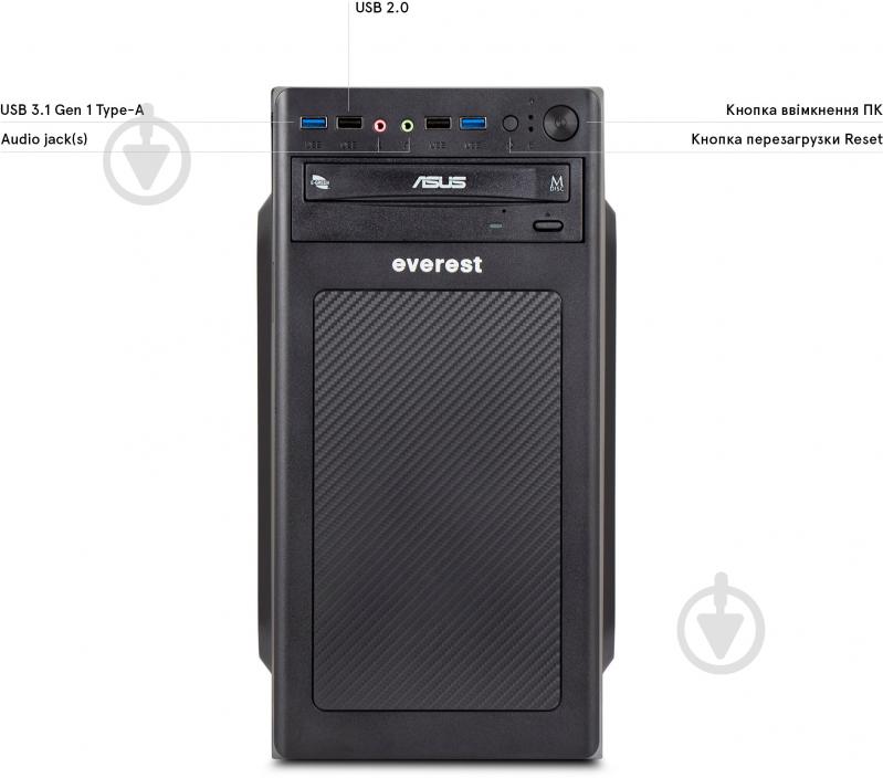 Компьютер Everest Home&Office 1020 (1020_8458) black - фото 4