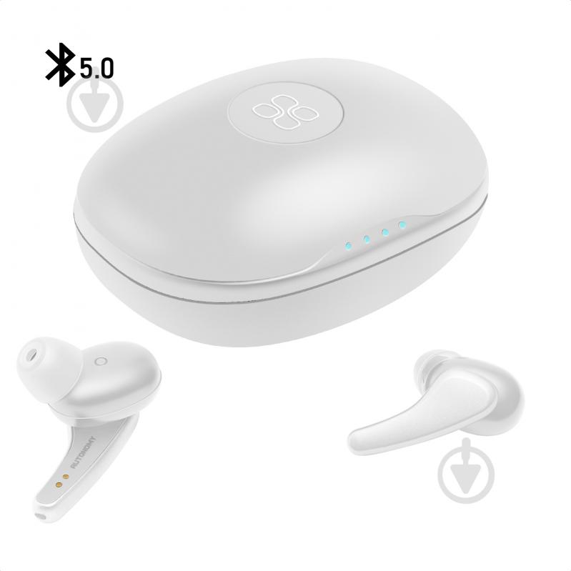 Наушники Promate Autonomy Bluetooth 5 white (autonomy.white) - фото 1