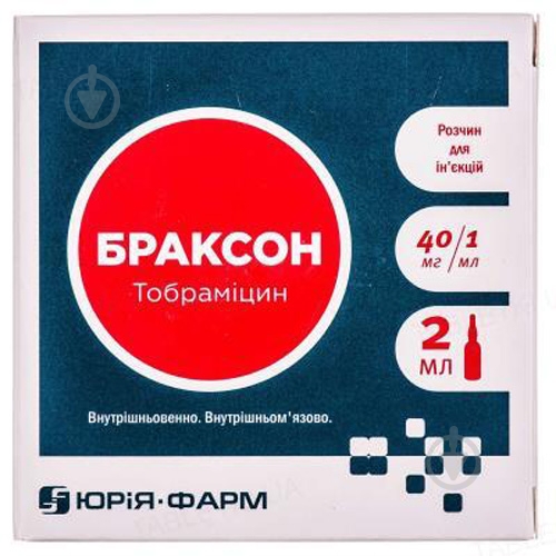 Браксон д/ін. 40 мг/мл по 2 мл №10 (5х2) в амп розчин - фото 1 Браксон д/ін. 40 мг/мл по 2 мл №10 (5х2) в амп розчин - фото 1