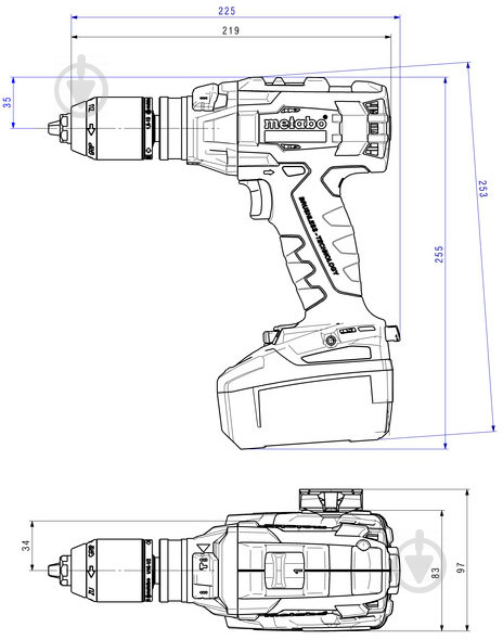 Набор аккумуляторного инструмента Metabo COMBO SET 2.1.15 18 V BL LIHD 685127000 - фото 5