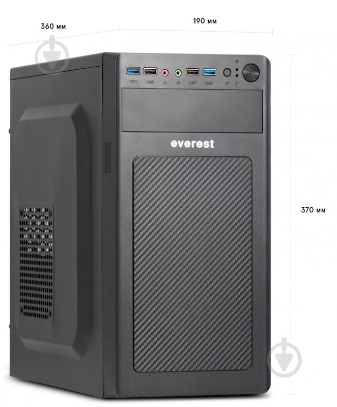Компьютер Everest Home&Office (1020_8461) black - фото 3 Компьютер Everest Home&Office (1020_8461) black - фото 3