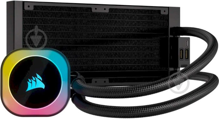 Система водного охлаждения Corsair iCUE Link H100i RGB Liquid CPU Cooler Black (CW-9061001-WW) - фото 8