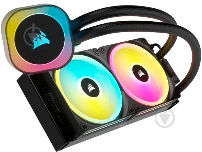 Система водного охлаждения Corsair iCUE Link H100i RGB Liquid CPU Cooler Black (CW-9061001-WW) - фото 3