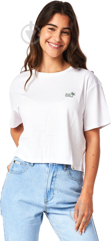 Футболка Rip Curl Salty Crop Tee GTELC9-1000 р.M белый - фото 1