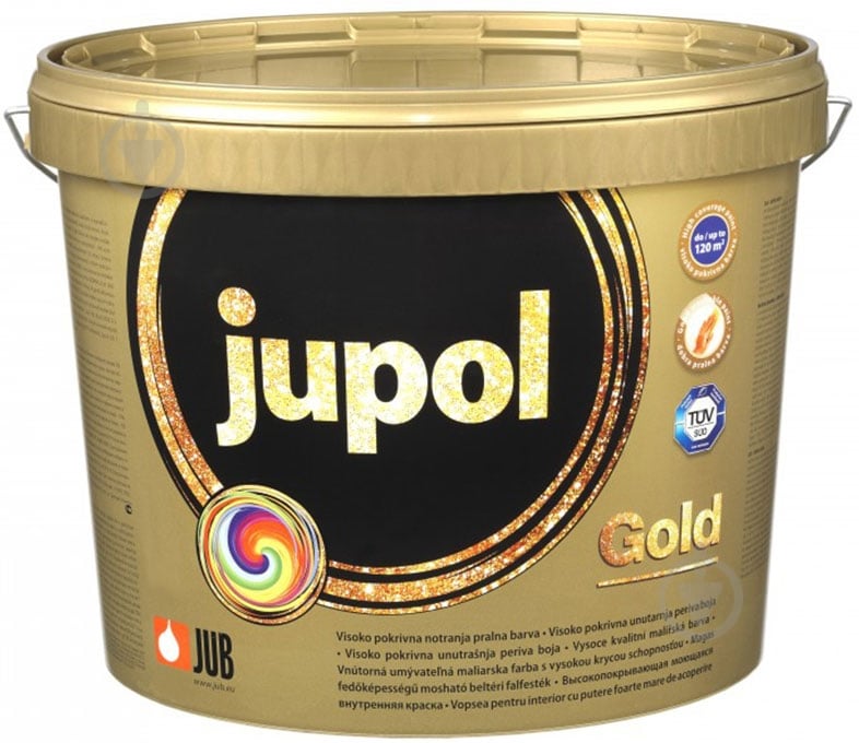 Фарба інтер'єрна акрилова Jupol Gold шовковистий мат 10 л - фото 1