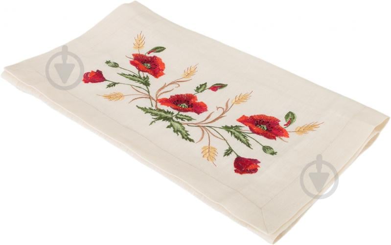 Ранер Маки 90x90 см білий Гармонiя - фото 1