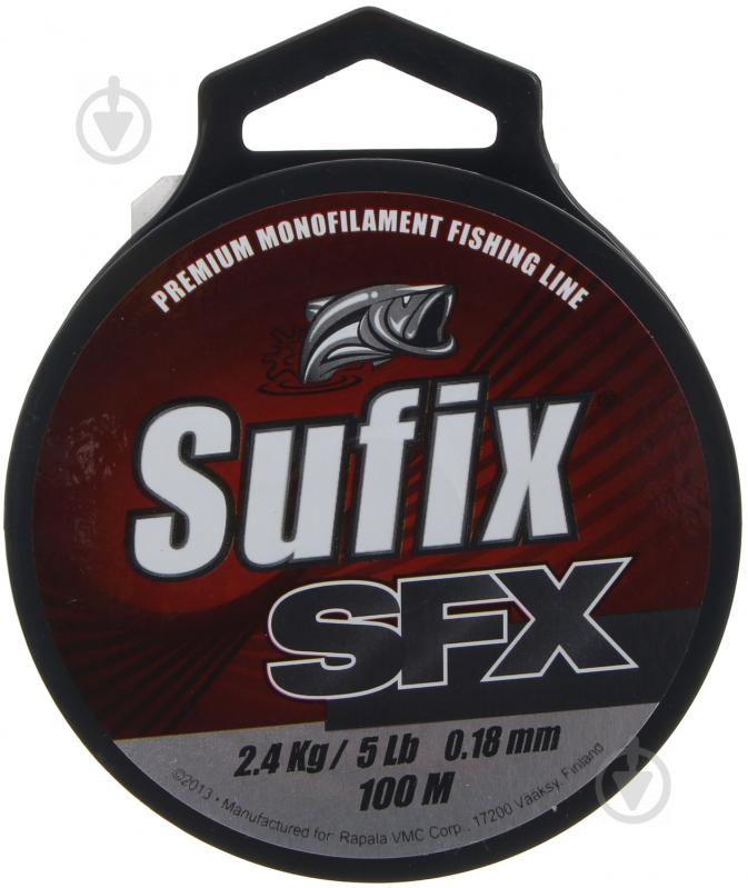 Волосінь Sufix SFX SELF HANGING SPOOL 100м 0,16мм 2,2кг прозора - фото 1