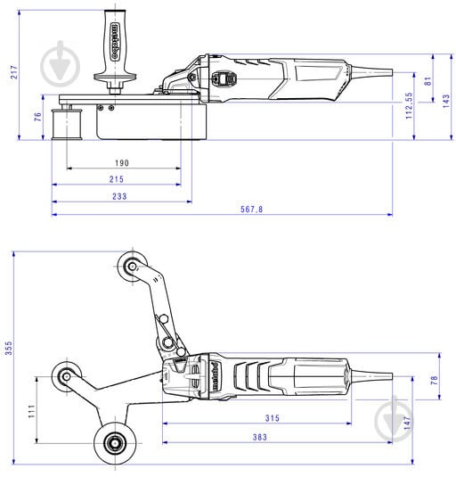 Ленточная шлифмашина Metabo RBE 15-180 SET 602243500 - фото 2