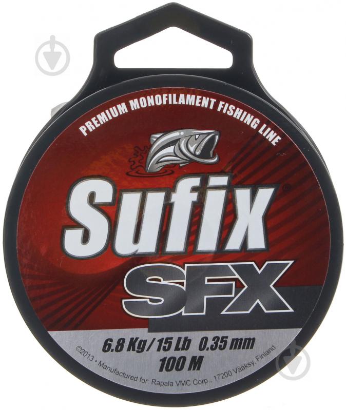 Волосінь Sufix SFX SELF HANGING SPOOL 100м 0,35мм 6,8кг прозора - фото 1