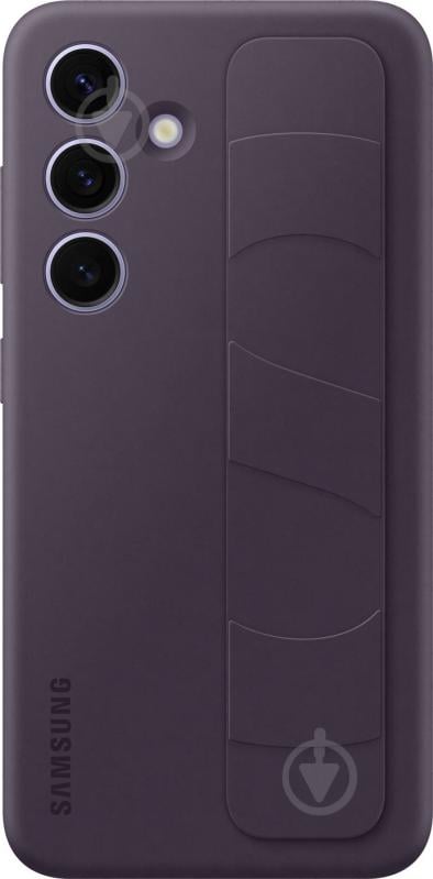 Чехол-накладка Samsung Standing Grip Case Dark Violet (EF-GS921CEEGWW) для S24 - фото 1