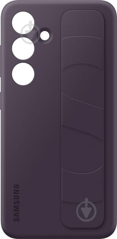 Чехол-накладка Samsung Standing Grip Case Dark Violet (EF-GS921CEEGWW) для S24 - фото 4