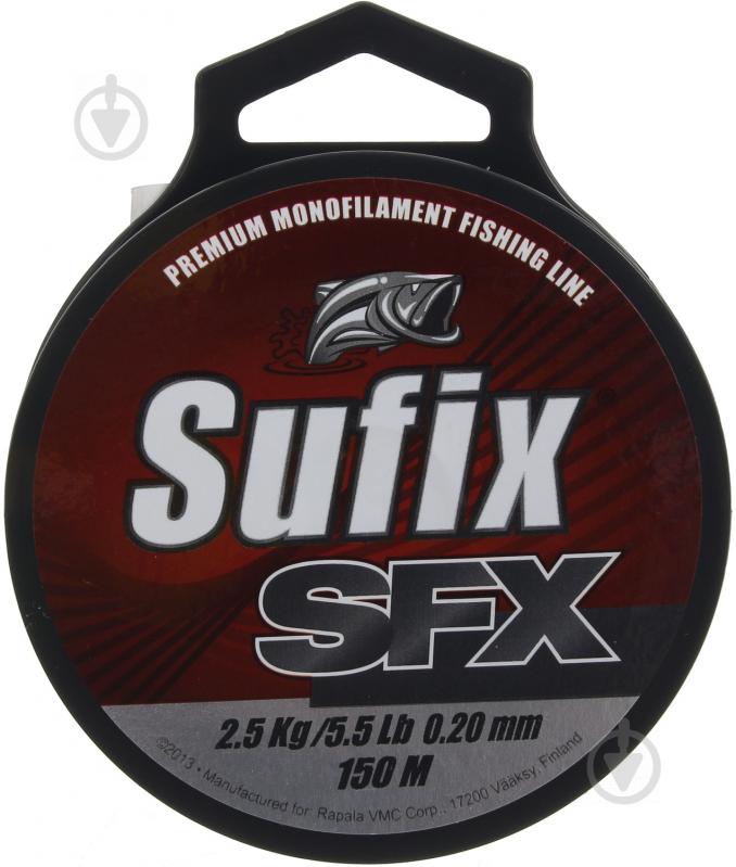 Волосінь Sufix SFX SELF HANGING SPOOL 150м 0,2мм 2,5кг прозора - фото 1